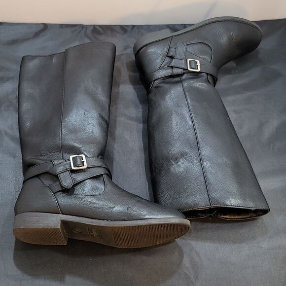 CAT& JACK ROUND TOE SIDE ZIPPER CLOSURE KNEE LENGTH BOOT - Picture 10 of 13